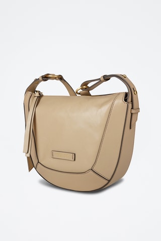 Borsa a tracolla in pelle - Beige