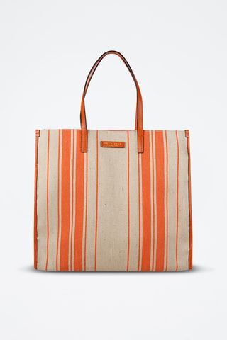 Shopping bag - Beige e arancione