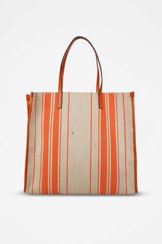 Shopping bag - Beige e arancione