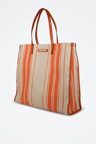 Shopping bag - Beige e arancione