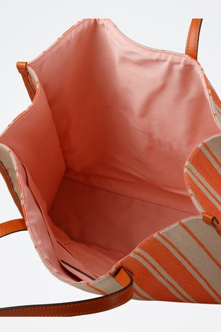 Shopping bag - Beige e arancione