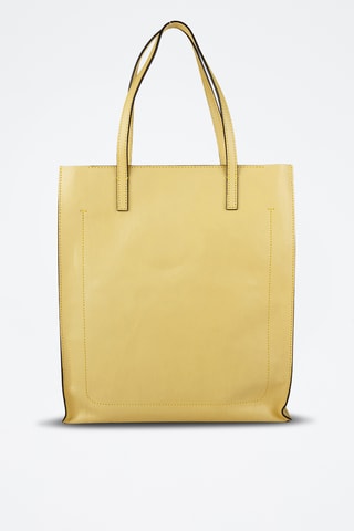 Shopping bag in pelle - Giallo