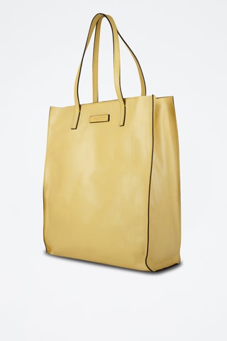 Shopping bag in pelle - Giallo