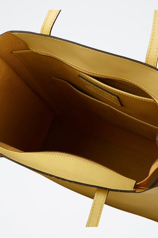 Shopping bag in pelle - Giallo