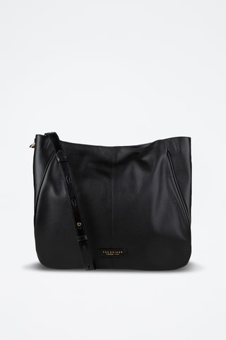 Borsa a tracolla in pelle - Nero