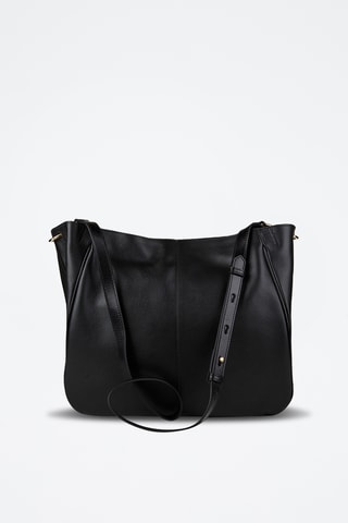 Borsa a tracolla in pelle - Nero