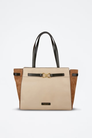Shopping bag in pelle - Marrone