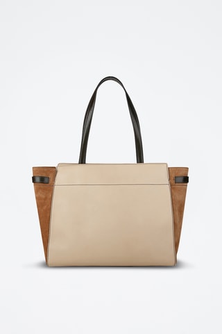 Shopping bag in pelle - Marrone