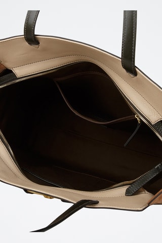 Shopping bag in pelle - Marrone