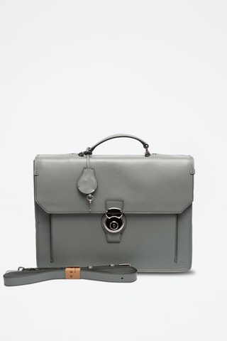 Cartella in pelle Montecristo - Grigio