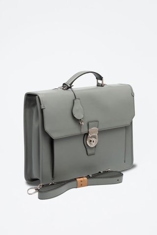 Cartella in pelle Montecristo - Grigio