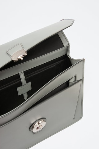 Cartella in pelle Montecristo - Grigio