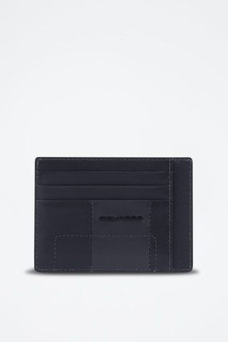 Portacarte in pelle - Nero