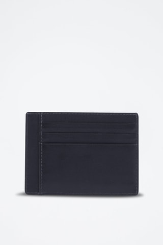 Portacarte in pelle - Nero