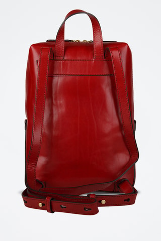 Zaino in pelle - Rosso