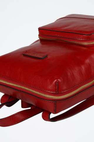 Zaino in pelle - Rosso