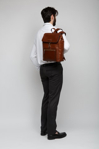 Zaino in pelle - Marrone
