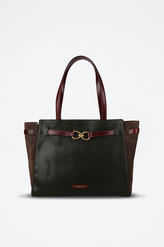 Shopping bag in pelle - Marrone