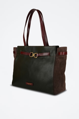 Shopping bag in pelle - Marrone