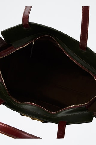 Shopping bag in pelle - Marrone