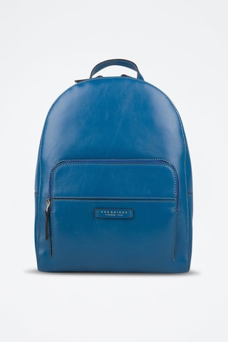 Zaino in pelle Elettra - Blu, rosa e dorato