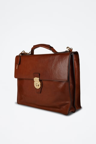 Portadocumenti in pelle - Marrone