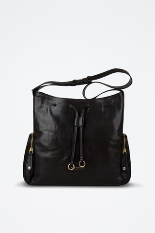 Borsa a spalla in pelle - Nero