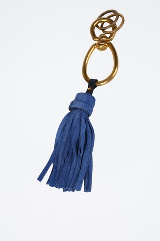 Portachiavi in pelle - Blu