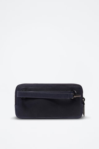 Pochette in pelle - Blu