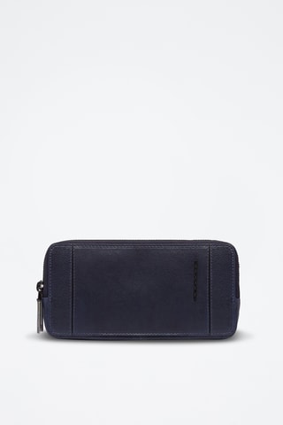 Pochette in pelle - Blu