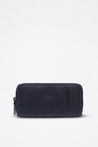 Pochette in pelle - Blu