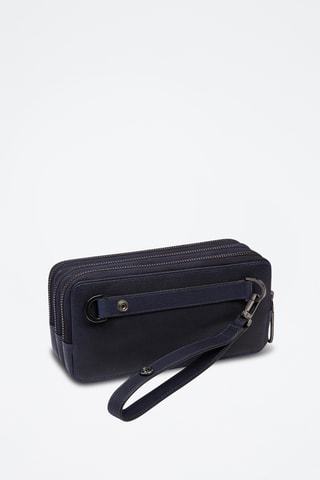 Pochette in pelle - Blu