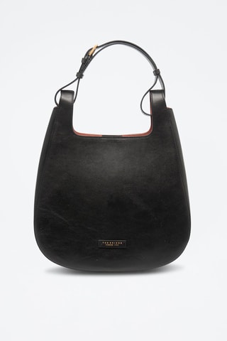 Borsa a spalla in pelle - Nero