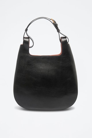 Borsa a spalla in pelle - Nero