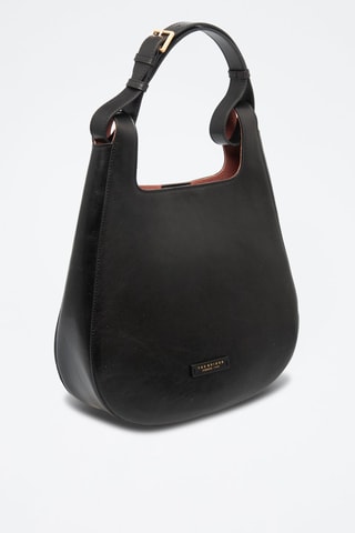 Borsa a spalla in pelle - Nero