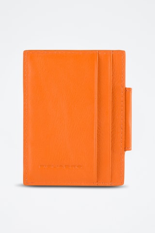 Portacarte in pelle - Arancione