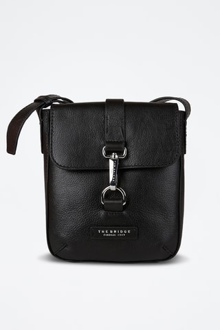 Borsa a tracolla in pelle - Nero