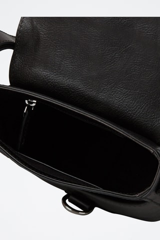 Borsa a tracolla in pelle - Nero