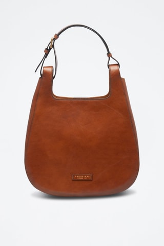Borsa a spalla in pelle - Marrone