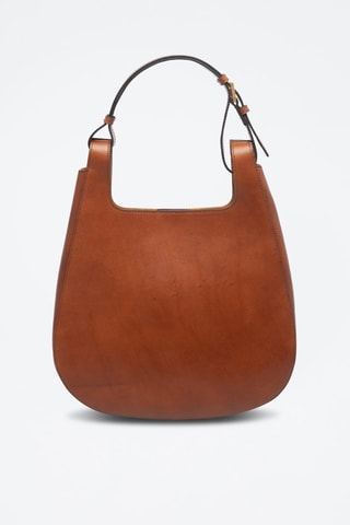 Borsa a spalla in pelle - Marrone