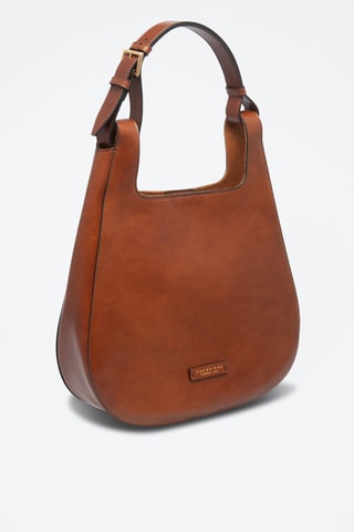 Borsa a spalla in pelle - Marrone