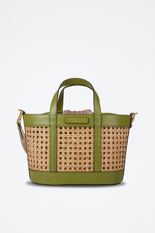 Shopping bag in pelle - Verde