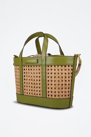 Shopping bag in pelle - Verde
