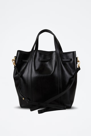 Shopping bag in pelle - Nero