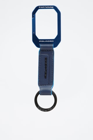Portachiavi in pelle - Blu