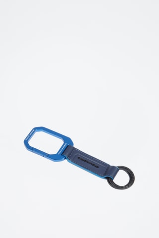 Portachiavi in pelle - Blu