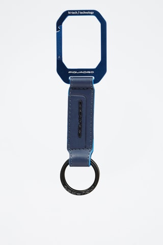 Portachiavi in pelle - Blu