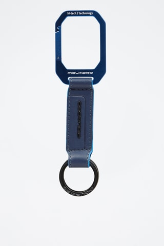Portachiavi in pelle - Blu