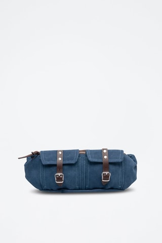 Borsa a sportiva in pelle di montone - Blu