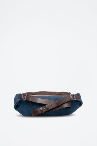 Borsa a sportiva in pelle di montone - Blu